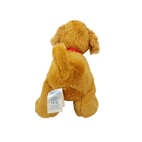 Build A Bear Promise Pets Copper Golden Retriever Dog Red Collar Plush NO Sound - Picture 3 of 9